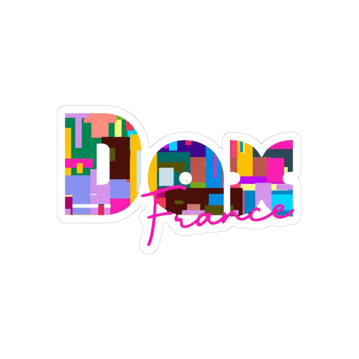 Dax, France, Vibrant Abstract City Typography Art - Official Creator merchandise