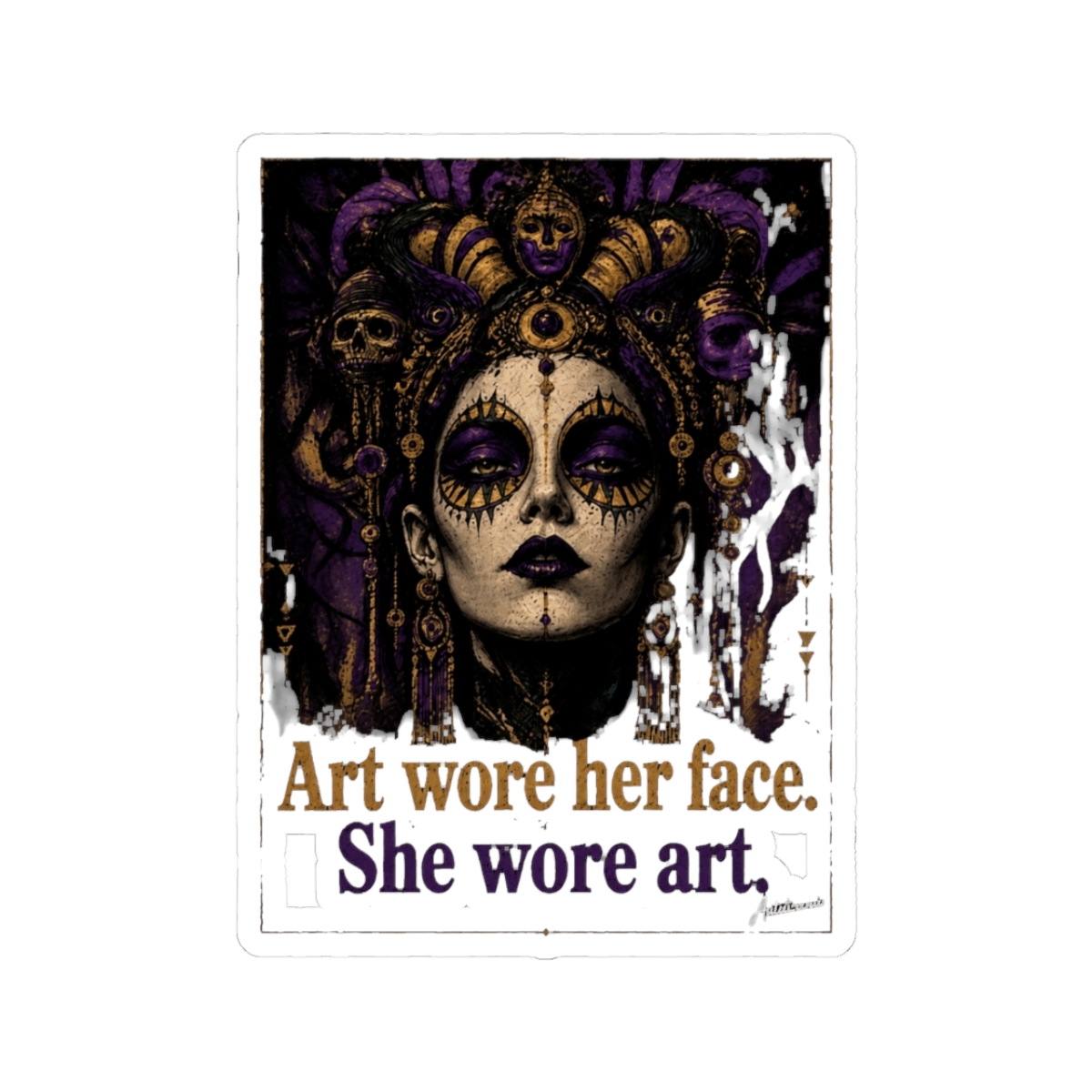 Danielle Dax Psych Gothic Pop Portrait - Official Creator merchandise