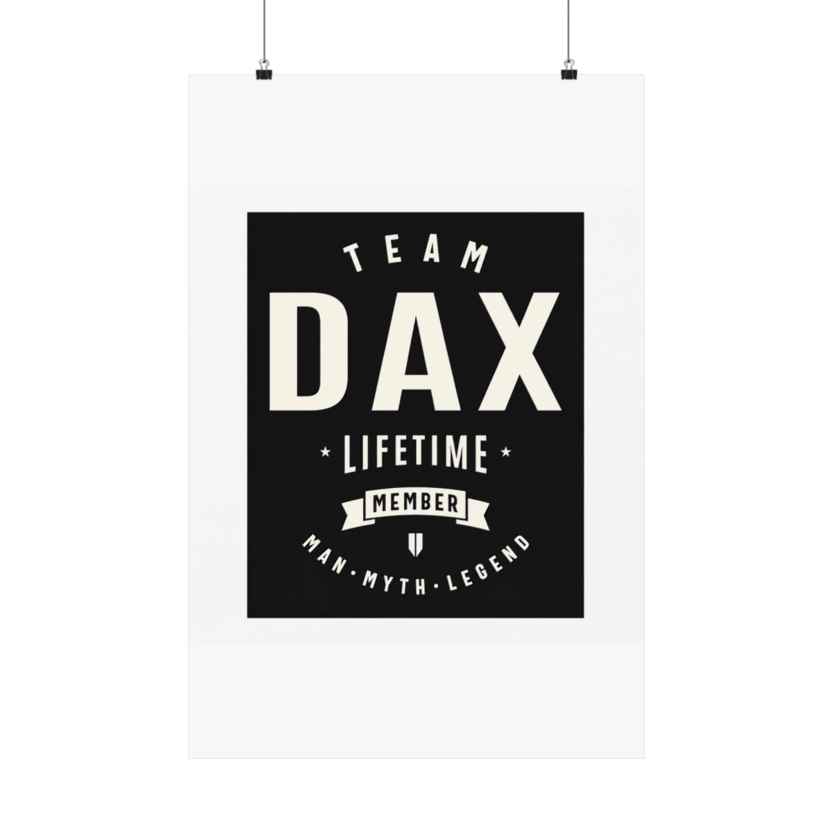 Team Dax Lifetime Member Funny Name Dax