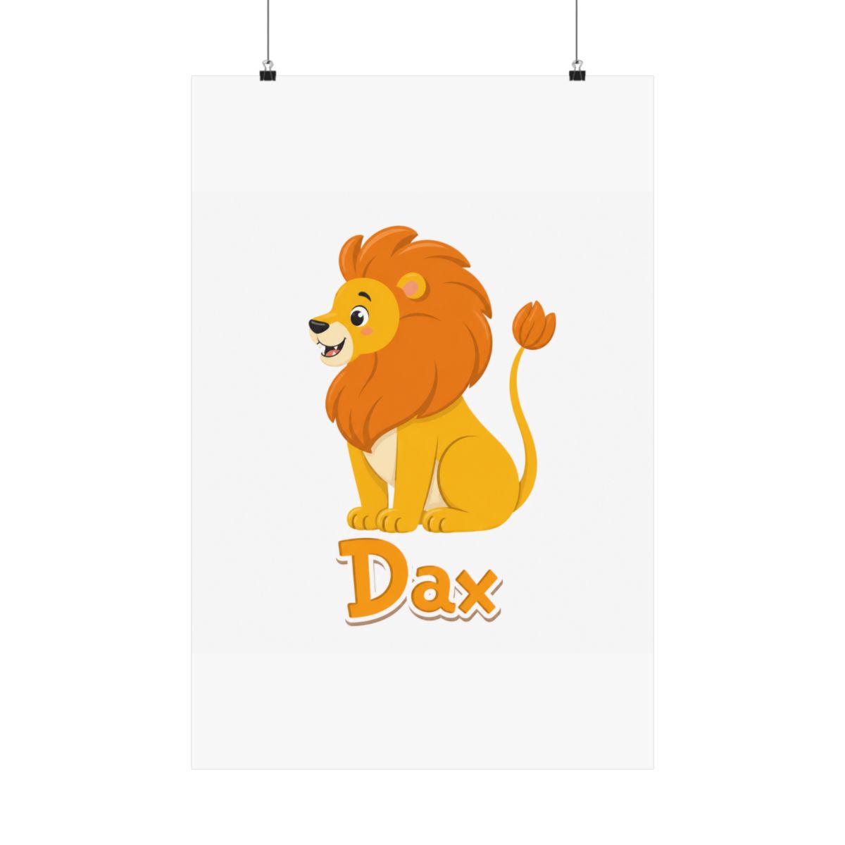 Dax Lion Baby Boy Wild Animal Name - Official Creator merchandise